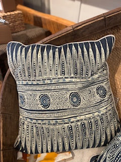 Blue/Cream Pillow
