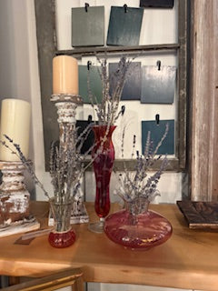 Bartlett Collins Vintage Glass Bud Vases