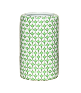 Porcelain Green Fish Scales Vase