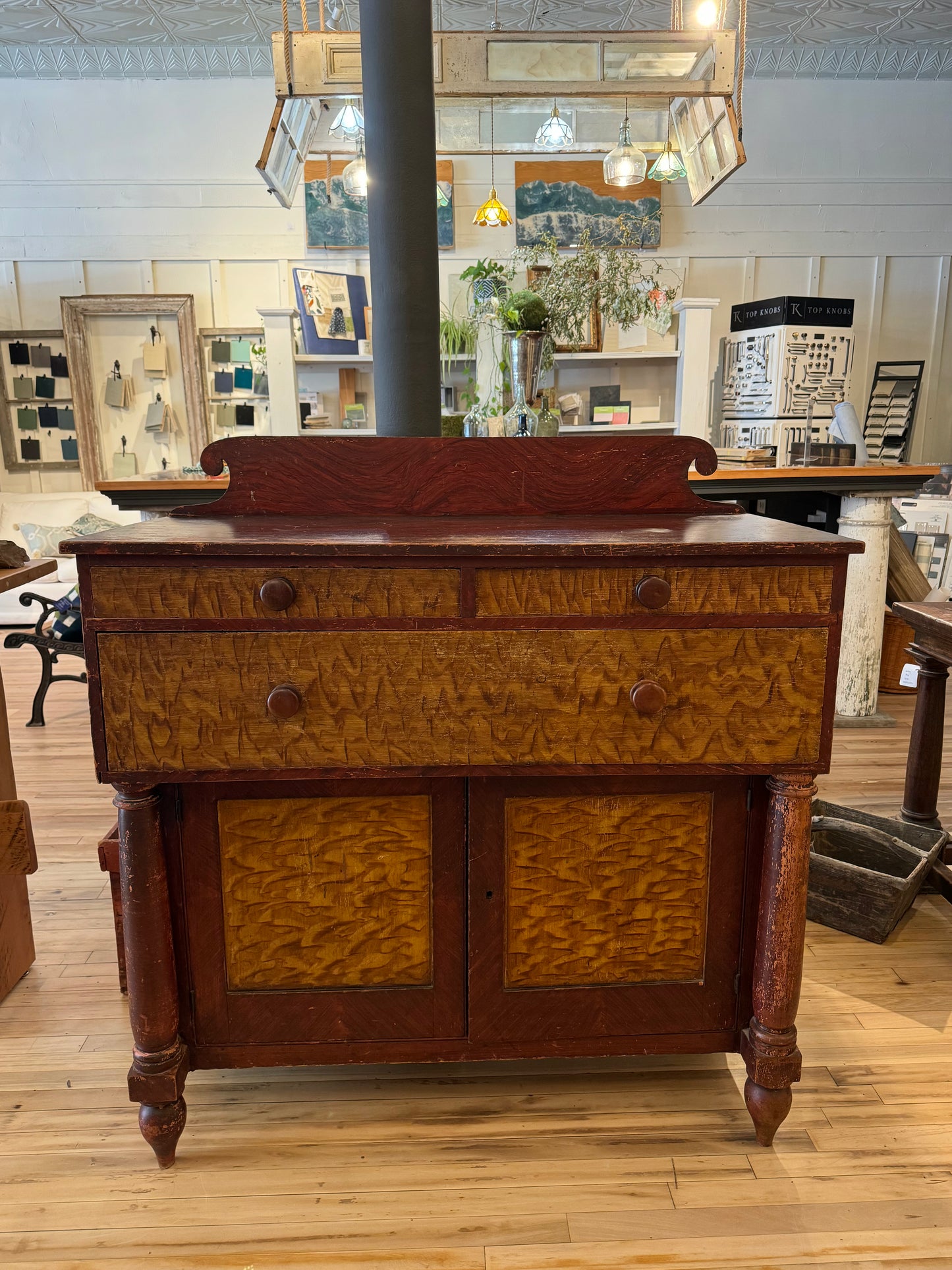 1830s NY Painted Sideboard