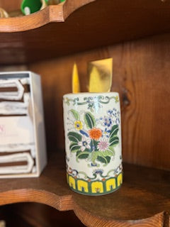 Floral Porcelain Jar/Pencil Holder