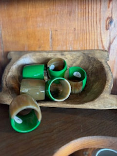 Green Buffalo Horn Napkin Holder